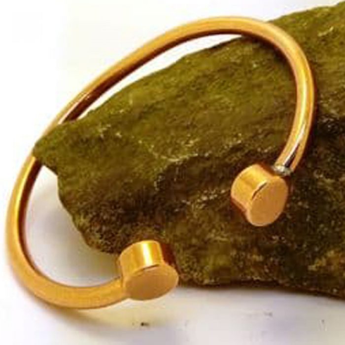 M95: Copper Cylindrical Torque Bracelet